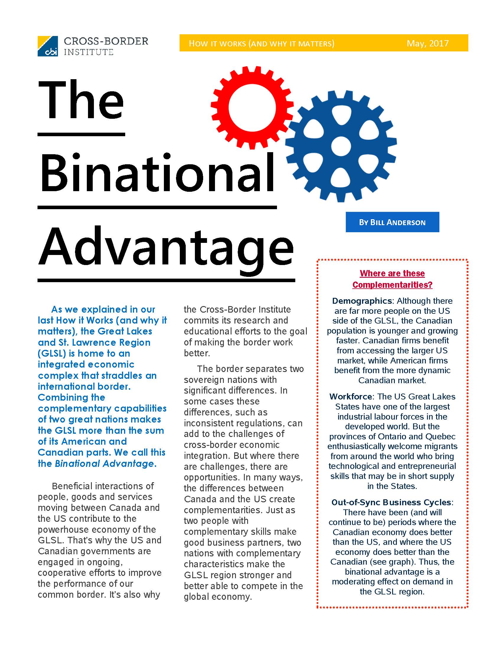 May 2017 – The Binational Advantage
