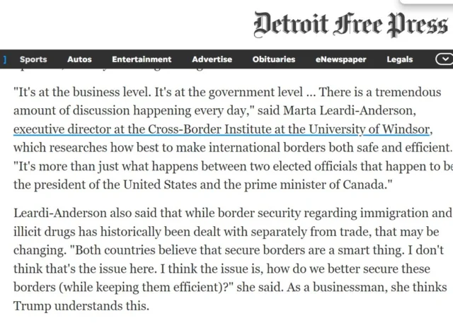 Marta Leardi-Anderson, Executive Director of CBI talked about "Justin Trudeau renews a complicated relationship with Donald Trump"

Read more:
https://www.freep.com/story/news/politics/2024/12/12/canadas-trudeau-renews-a-complicated-relationship-with-trump/76859689007/